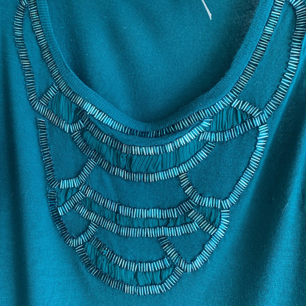 Anthro women’s dressy beaded tank